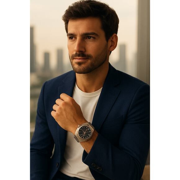 Gucci 126.2 Men’s Swiss Stainless Steel Chronograph Watch Blue Dial #15099489 - Picture 1 of 13